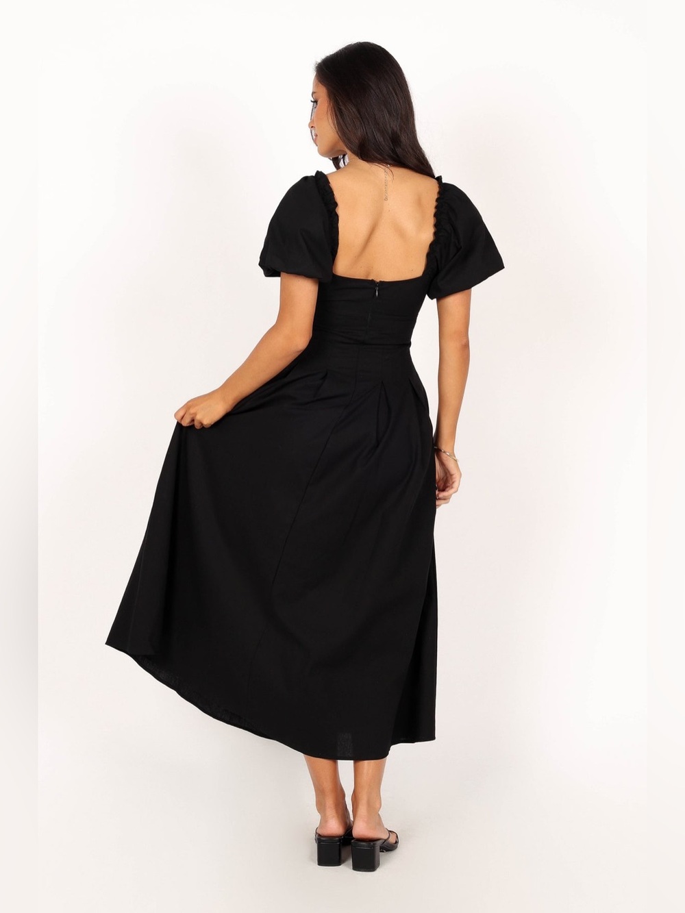 Petal & Pup Maria Puff Sleeve Midi Dress